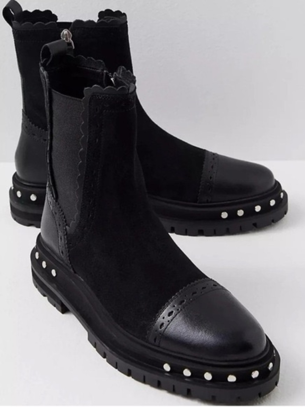 Free People | Women's Black Studded Chelsea Boots